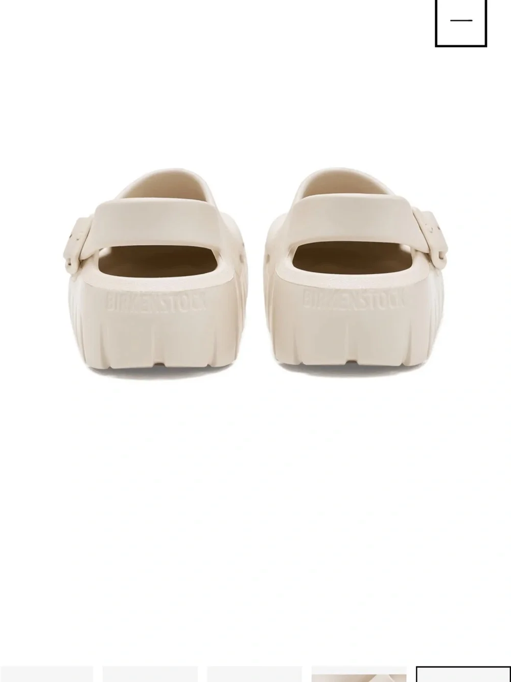 Birkenstock Kids Cream Slip-On Clog with Adjustable Heel Strap